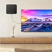 abordables Cajas de TV-Antena de TV interior dvb-t2 4k 1080p, antena HDTV, antena de TV interior digital para el hogar