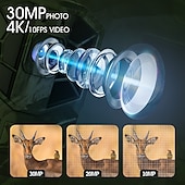 cheap Outdoor IP Network Cameras-Hunting Camera 4K/1080P 2-inch Display 118.11inch Pixels Outdoor Camera IP66 Waterproof Night Vision Camera Include 32G SD Card Supports Wifi Connection To Mobile Phone (Battery Not Included)
