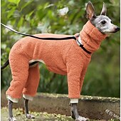 billiga Overall-Hund Jumpsuits Mode Stylish Vanlig Klassisk Stil Retro / vintage Höst Vinter Varm Mode Utomhussport Hundkläder for Vinthund