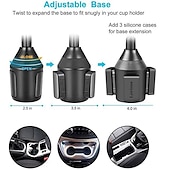 お買い得  車載ホルダー-カップホルダー電話マウント バックルタイプ 回転可 クランプクリップ 電話ホルダー のために 車載 車のトラック と互換性があります すべての携帯電話 携帯電話アクセサリー