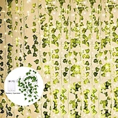 abordables Guirlandes lumineuses à piles-Guirlande lumineuse élégante en fil de cuivre avec lierre pour réception de mariage – 2 m à 10 m, 20 à 100 LED, alimentée par batterie, pour la décoration de la maison et du jardin