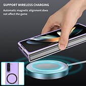 cheap Samsung Cases-Phone Case For Samsung Galaxy Z Fold 7 Z Fold 6 Z Fold 5 Z Fold 4 Z Fold 3 Back Cover With Magsafe Support Wireless Charging Shockproof PC