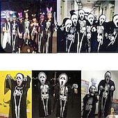 voordelige Mannen Kostuums-ghostface kostuum masker handschoenen duivel ghost skelet cosplay kostuums horror maskers ghost gezicht scream helm griezelig halloween party maskerade mardi gras