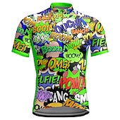 billiga Tröjor för män-Herr Cykeltröja Kortärmad Cykel Överdelar med 3 bakfickor Bergscykling Vägcykling Andningsfunktion Snabb tork Fuktabsorberande Reflexremsa Gul Röd Blå Grafisk Polyester sporter Kläder