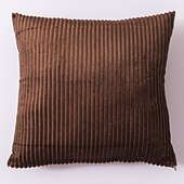 levne Trendy polštáře-dekorativní přehozové polštáře pruhované manšestrové povlaky na polštáře jednobarevné polštáře pohovka polštář opěrka hlavy opěrka polštář 1ks
