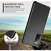 cheap Samsung Cases-Phone Case For Samsung Galaxy S24 S23 S21 S20 Plus Ultra Note 20 10 S25 Ultra Back Cover Bumper Frame Four Corners Drop Resistance With Card Holder Armor TPU