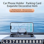 お買い得  車載ホルダー-多機能自動車電話ホルダー、360度回転ダッシュボード携帯電話ホルダー、カーナビゲーション滑り止めホルダー、車のダッシュボード滑り止めマットに適しており、すべての電話に適しています