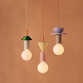 economico Luci Isola cucina-lampada a sospensione a led lampada a sospensione in legno semplice caffetteria ristorante bar lampada a sospensione plafoniera in metallo per camera da letto camera per bambini 110-240v
