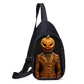 voordelige Tassen-Halloween crossbody slingbag met grote capaciteit - griezelige schedel- en pompoenontwerpen voor tieners (4 patronen beschikbaar)