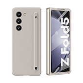 cheap Samsung Cases-Phone Case For Samsung Galaxy Z Fold 6 Z Fold 5 Z Fold 4 Z Fold 3 Back Cover with Screen Protector Pencil Holder Full Body Protective PC