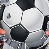 billiga Pojkens 3D Sporter &amp; Spel-Pojkar 3D Fotboll Huvtröja Pullover Långärmad 3D-tryck Höst Vinter Mode Streetwear Häftig Barn 3-12 år Utomhus Ledigt Dagligen Normal