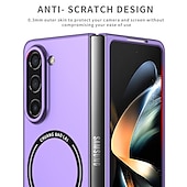 cheap Samsung Cases-Phone Case For Samsung Galaxy Z Fold 7 Z Fold 6 Z Fold 5 Z Fold 4 Z Fold 3 Back Cover With Magsafe Support Wireless Charging Shockproof PC