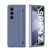 cheap Samsung Cases-Phone Case For Samsung Galaxy Z Fold 6 Z Fold 5 Z Fold 4 Z Fold 3 Back Cover with Screen Protector Pencil Holder Full Body Protective PC
