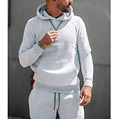 cheap Men&#039;s Tracksuit &amp; Hoodie-Men&#039;s Tracksuit Sweatsuit 2 Piece Athletic Long Sleeve Thermal Warm Breathable Moisture Wicking Fitness Running Jogging Sportswear Activewear Solid Colored Black White Yellow