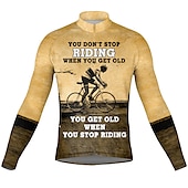 billiga Tröjor för män-Herr Cykeltröja Grafisk Bokstav &amp; Nummer Långärmad Cykel Tröja Överdelar med 3 bakfickor Bergscykling Vägcykling Snabb tork Reflexremsa Bakficka Fuktabsorberande sporter Svart Gul Röd Kläder