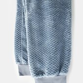 economico Pigiami-Per uomo loungewear Pigiami Set pigiama Top e pantalone del pigiama 2 pezzi Liscio Moda Informale Comoda Interni Giornaliero Flanella Comfort Girocollo Manica lunga Pullover Pantaloni da jogger Vita