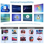 cheap Cables &amp; Adapters-External CD/DVD Drive For Laptop USB 3.0 &amp; Type-C External CD DVD Burner CD/DVD/-RW Rewriter For Laptop Desktop IMac MacBook Compatible With Windows 11/10/XP/8/7/Vista/Linux/MacOS