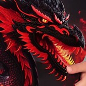 billiga Pojkens 3D-djur-Pojkar 3D Djur Drake Huvtröja Pullover Långärmad 3D-tryck Höst Vinter Mode Streetwear Häftig Barn 3-12 år Utomhus Ledigt Dagligen Normal