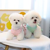 billiga Klänningar-Hund Katt Klänningar söt stil Ledigt Vattentät Andningsfunktion Mjuk Tvättbar Bekväm Ledigt / vardag Hundkläder for Bichon Frisé Pommeran valpen eller det lilla husdjuret Fjäril Small