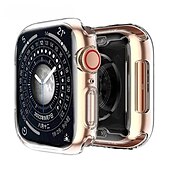 Χαμηλού Κόστους Smartwatch Θήκη-Συμβατό με Apple Watch Series 8 7 45mm / Series 8 7 41mm / Series 6 5 4 SE 44mm / Series 6 5 4 SE 40mm / Series 3 2 1 42mm All Around Protective Ανθεκτική σε πτώσεις TPU Παρακολουθήστε Κάλυμμα