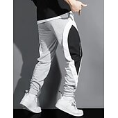 economico Pantaloni della tuta-Per uomo Pantaloni della tuta Jogging Pantaloni Tasche A cordoncino Vita elastica Liscio Comfort Traspirante Esterno Giornaliero Per uscire Di tendenza Informale Nero Bianco