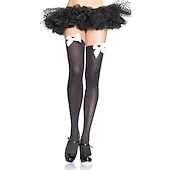 cheap Accessories-Women&#039;s Satin Bow Stockings Thigh High Stockings Hosiery Socks with Bow Knee Socks Stockings Oktoberfest Cosplay Party Girls Halloween Carnival Accessories