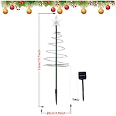 お買い得  クリスマスのあかり-クリスマスソーラー芝生ライト屋外ip65防水ledクリスマスツリーガーデンライトクリスマス中庭庭庭歩道屋外装飾