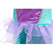 abordables Costumes pour filles-Sirène Sirène Princesse Aqua Robe Costume de soirée à thème Cosplay for Fille Enfant Carnaval Mascarade