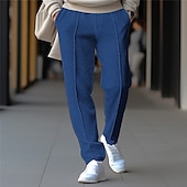 economico Pantaloni della tuta-Per uomo Nido d&#039;ape Pantaloni della tuta Pareggiatore Pantaloni Pantaloni della tuta a gamba dritta A cordoncino Vita elastica Liscio Comfort Traspirante Informale Giornaliero Per eventi Sportivo Di