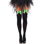 cheap Accessories-Women&#039;s Satin Bow Stockings Thigh High Stockings Hosiery Socks with Bow Knee Socks Stockings Oktoberfest Cosplay Party Girls Halloween Carnival Accessories