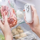 お買い得  キッチン家電-ミニバッグシーラーシール機 2 in 1 ヒートシーラーとビニール袋用カッター新しい