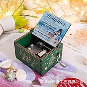 preiswerte Event &amp; Party Supplies-entzückende, antik geschnitzte, handgekurbelte Spieluhr aus Holz – perfektes Weihnachtsgeschenk für Kinder, Mama, Papa, Freunde und mehr!