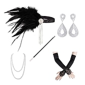 preiswerte Zubehör und mehr-Retro Vintage Goldene Zwanziger 1920er Flapper-Stirnband Zubehörset Der große Gatsby Hochzeitsgast Kostüm Damen Karneval Maskerade Leistung Party / Abend Hochzeitsempfang Erwachsene 1 x