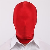 economico oggetti di scena per cabine fotografiche-Maschera a pieno facciale da 2 pezzi bw maschera di seconda pellecappuccio in spandex di Halloween per tessuto unisex