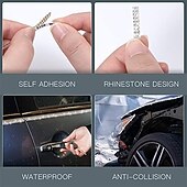 halpa Sisätilan DIY-tuotteet-starfire 5m bling auton verhoilu itsekiinnittyvä bling auton sisäpuolen auton lisävarusteet naisille auton kojelautakoristeet