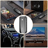 baratos Periféricos para Computador-Colar clipe sem fio bluetooth 5.1 receptor transmissor dois-em-um aux adaptador de áudio do carro mãos-livres t40