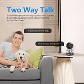 お買い得  屋内IPネットワークカメラ-ワンタッチ人型検出機能付き IP カメラ クラウドストレージ Wi-Fi 双方向オーディオ ナイトビジョン 可聴アラーム
