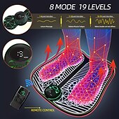 cheap Body Massager-Foot Massager Mat TENS Back Muscle Stimulator With Remote Control Electric Pulse Feet Acupressure Pad Massager Machine