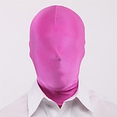 economico oggetti di scena per cabine fotografiche-Maschera a pieno facciale da 2 pezzi bw maschera di seconda pellecappuccio in spandex di Halloween per tessuto unisex