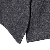 billiga Trenchcoat för män-Herr Vinterkappa Peacoat Trenchcoat Utomhus Dagliga kläder Höst vinter 95% polyester 5% bomull Ytterkläder Kläder Mode Streetwear Slät Kavajslag Dubbelknäppt