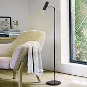 baratos candeeiro de mesa e chão-Luminária de Chão Para Sala de Estar / Quarto Metal 110-120V / 220-240V Preto / Branco / Dourado