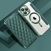 preiswerte Handyhülle für iPhone-Handyhülle für iPhone 16e Apple AirTag iPhone 16 iPhone 15 Pro Max Plus 14 13 12 11 Wallet Case mit Magsafe transparentem Kartensteckplatz Retro TPU PU-Leder