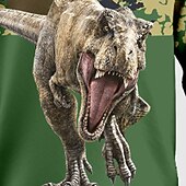 billiga Pojkens 3D-djur-Pojkar 3D Dinosaurie Kamouflage Sweatshirt &amp; Sweatpants Set Set Långärmad 3d-utskrivning Höst Vinter Aktiv Mode Häftig Barn 3-12 år Rund hals Utomhus Semester Gata Normal
