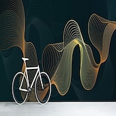 voordelige Behang-cool wallpapers 3d abstracte muurschildering behang muurschildering muurstickers bladeren abstracte schets foto geschikt voor hotel woonkamer slaapkamer art deco