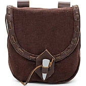 preiswerte Zubehör und mehr-Seeräuber Vikinger Retro Vintage Mittelalterlich Renaissance Tasche Herren Damen Kostüm Jahrgang Cosplay Tasche Halloween