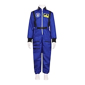 halpa parien halloween-asut-Astronautti Ryhmä Pariskunta Kustannus Cosplay Kustannus Onesie Kustannus Haalarit Oranssi Kuninkaiden Päivä Halloween Karnevaali Aikuiset Lapset Unisex