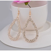 economico Orecchini-Per donna Cristallo Orecchini a goccia Gioiellerie Classico Prezioso Moda Semplice Orecchini Gioielli Argento / Oro Per Matrimonio Feste 1 paio