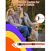 economico Addestramento e accessori educativi per cani-collare antiabbaio per cani di grossa taglia con raggio d&#039;azione di 3.300 piedi combinato collare antiabbaio e addestramento con 3 modalità segnale acustico vibrazione shock di sicurezza dispositivo