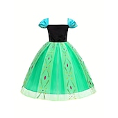 ieftine Costume pentru fete-Frozen DinBasme Prințesă Anna Rochie de fete cu flori Costum de petrecere tematică Rochii din tul Cosplay Film Cosplay for Fete Pentru copii Carnaval Mascaradă Nuntă Invitat la nunta