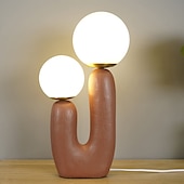 preiswerte Nachttischlampe-Schreibtischlampe modern G9 2-Kopf-Licht Zuhause nordisch dekorative Tischbeleuchtung Arbeitszimmer 110–240 V